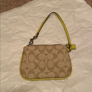 6x4  coach zip close change/ card purse